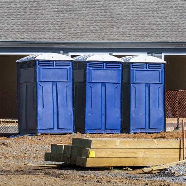 what is the expected delivery and pickup timeframe for the porta potties in Earlington